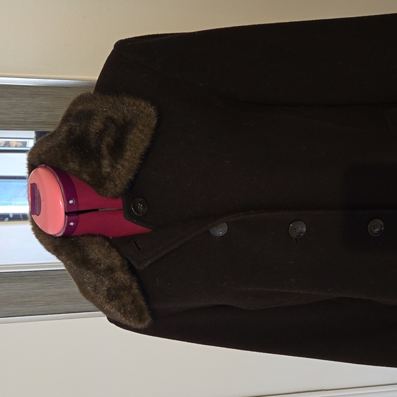 Ladies brown wool coat - Picture 2 of 6